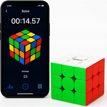 Hlavolam SADA ORIGINÁLNÍ MAGNETICKÉ SMART KOSTKY 3x3x3 QIYI Smart Cube 3x3 M Edu