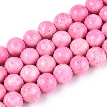 Dětské navlékací korálky Fosilní korálky syntetické 8 mm (návlek 44 - 47 korálků)