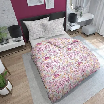 Povlečení Povlečení 160x200 srdíčka nápisy love Valentýnská Holland