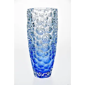 Váza Bohemia Jihlava LISBOA váza modrá 350 mm