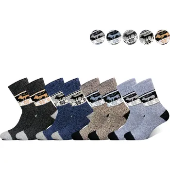 Pánské tričko PESAIL Pánské vlněné termoponožky ALPACA WZ05 3 páry Velikost: 43-47