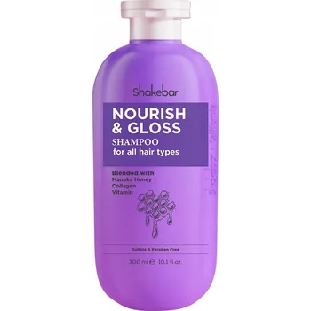 Šampon SHAKEBAR NOURISH&GLOSS ŠAMPON PRO VÝŽIVU A LESK VLASŮ
