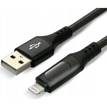 Datový kabel Kabel Everactive USB - Apple Lightning 1 m černý