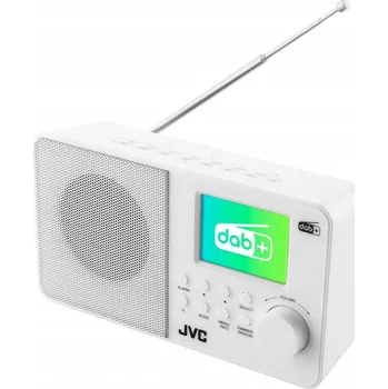 Radiopřijímač Síťové/bateriové rádio DAB+, FM JVC RA-E611W-DAB