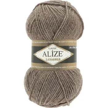 Galanterie Alize Lanagold classic 240 hnědá melange