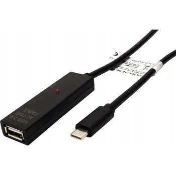 Datový kabel Value USB 2.0 aktivní prodlužovací kabel USB C(M) - USB A(F), 20m - 12.99.1114
