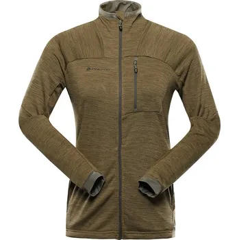 Dámská mikina mikina dámská ALPINE PRO ONNECA 3 rychleschnoucí zelená