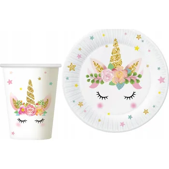 Obraz Jednorożec sada na narozeniny pro holčičku - kelímky, talířky