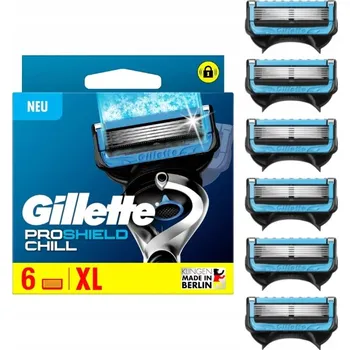 Příslušenství k holicímu strojku Náhradní hlavice do holicích strojků Gillette Fusion Proshield Chill 6 ks