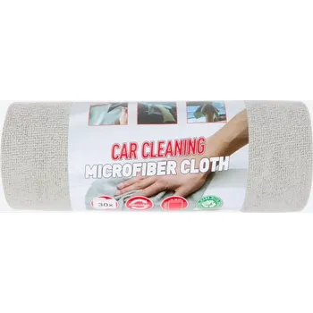 Utěrka AUTOMOBILOVÁ UTĚRKA Z MIKROVLÁKNA univerzální 28x28cm 30 KUSŮ