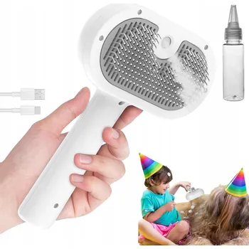 Kartáč pro zvířata SAMOČISTICÍ ELEKTRICKÝ PAŘNÍ KARTÁČ PRO PSY K PÉČI O SRST