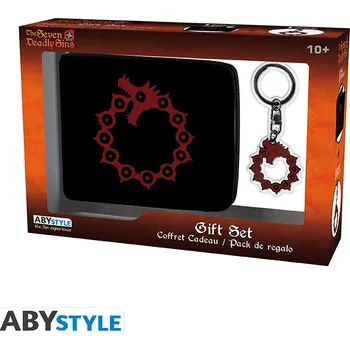Módní doplněk THE SEVEN DEADLY SINS peněženka + klíčenka "Emblem" - dárkové balení