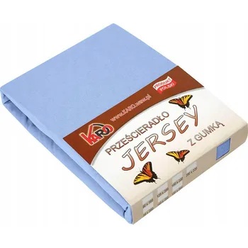 Prostěradlo Prostěradlo jersey s gumou 200x220 modré KARO