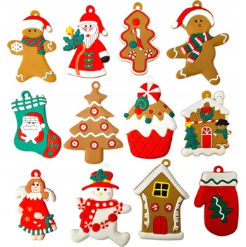 Vánoční dekorace VÁNOČNÍ ZÁVĚSY NA STROMEČEK PRO DĚTI VÁNOČNÍ Mikuláš VÁNOČNÍ BAŇKY GUMOVÉ