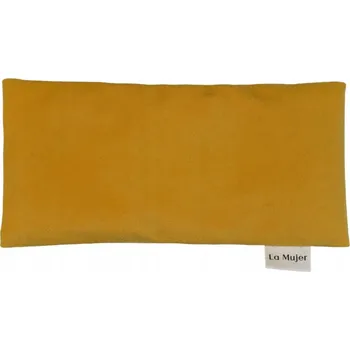 Dekorativní polštářek Relaxační polštářek s levandulí a lněným semínkem - žlutý