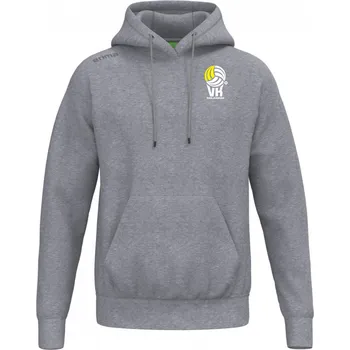 Pánská mikina ERIMA MIKINA PŘES HLAVU S KAPUCÍ 151 VK KARLOVARSKO UNISEX - Šedá - velikost XXXXL