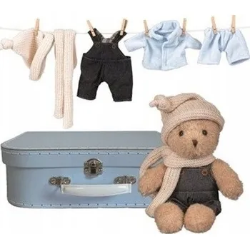 MEDVÍDEK MORRIS s oblečením v kufříku plyšová hračka EGMONT