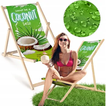 Zahradní lehátko Allbag vícebarevné dřevěné Lehátko