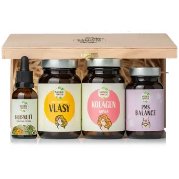 Kloubní výživa dřevěný box NaturalProtein Krásná a sebevědomá