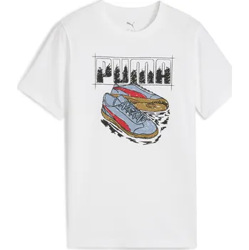 Chlapecké tričko Dětské triko PUMA GRAPHIC SNEAKER TEE B 68993902 PUMA WHITE 176