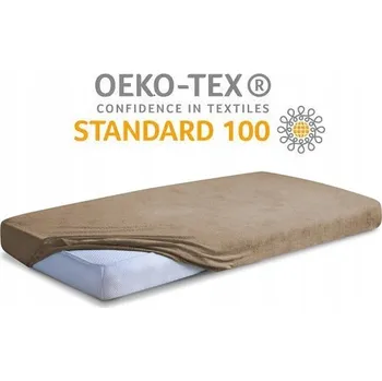 Prostěradlo Froté prostěradlo Premium s gumou 140x200 Béžové