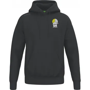 Pánská mikina ERIMA MIKINA PŘES HLAVU S KAPUCÍ 151 VK KARLOVARSKO UNISEX - Černá - velikost XXXXL