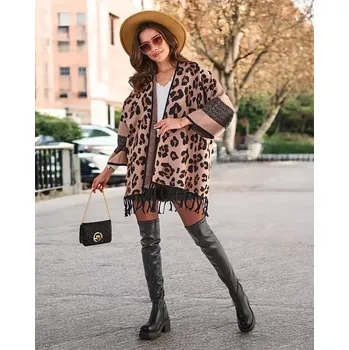 Dámské pončo Dámské pončo s potiskem Resti černá | vícebarevná 3407699