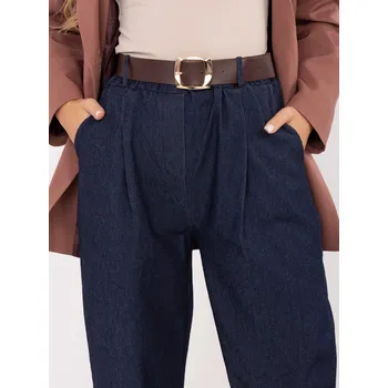 Dámské kalhoty Dámské kalhoty tmavě modré Factory Price modrá 3441227