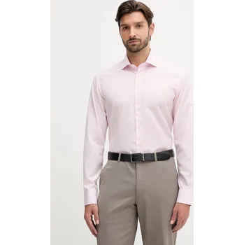 Pánská košile Bavlněná košile Hackett London HM304529 růžová 30X, vel. 40