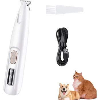 Kosmetika pro psa Strojek na stříhání tlapek srsti psa kočky, tichý chod, LED, voděodolný