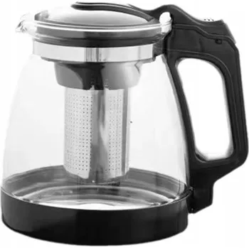 Konvice na čaj Konvice se sítkem na čaj, bylinky a nápoje 2L, skleněná