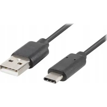 Datový kabel Kabel Lanberg USB - USB typ C 3 m černý
