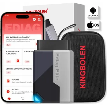 Autodiagnostika EDIAG ELITE OBD2 CANFD DIAGNOSTICKÝ INTERFACE + 0,36m prodlužovací kabel OBDII