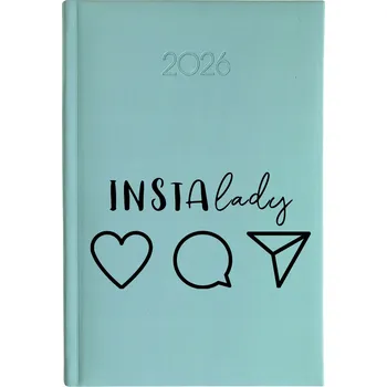 Kalendář Knižkový kalendář 2026 A5 FunnyCase modrý