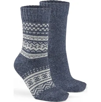 Dámské ponožky Fellhof Ponožky z alpaky - Hygge duopack Tmavě modrá Velikost: 43-46