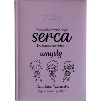 Kalendář Knižní kalendář 2026 A5 FunnyCase fialový