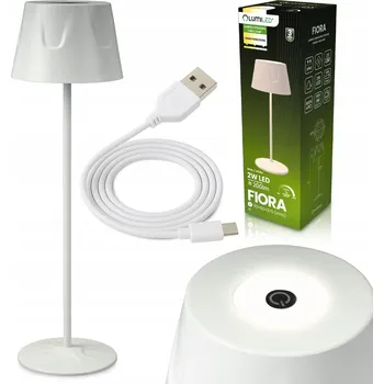 Stojací lampa LED Zahradní Lampa Stojací Stolní USB Stmívatelná Dotyková Bílá