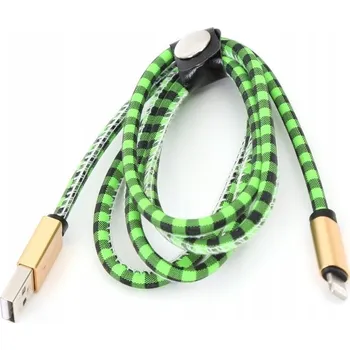 Datový kabel Kabel PLATINET USB - Apple Lightning 1 m zelený