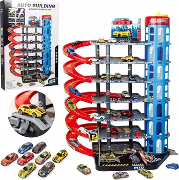 autodráha PARKOVACÍ DRÁHA PRO AUTA INTERAKTIVNÍ VÝTAH SJEZDOVKA GARÁŽ 7 ÚROVNÍ