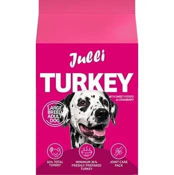 Krmivo pro psa JULLI Dog Grain Free Adult Large rich in fresh Turkey & Potato 100g