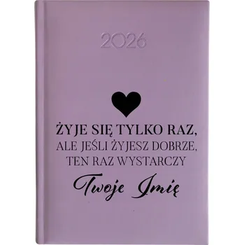 Kalendář Knižní kalendář 2026 A5 FunnyCase fialový