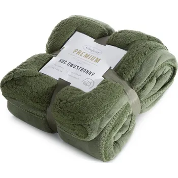 Obraz Pled 150x200 cm Eurofirany oboustranný chlupatý koc TEDY, olivový