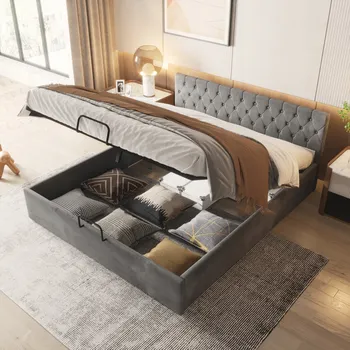 Postel Patrová postel Arhatreya moderní 180 x 200 cm šedá