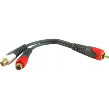 Audio kabel Adaptér / Redukce Audio Subwooferu na 2x RCA Cinch