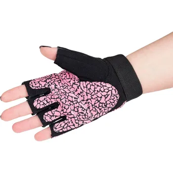 Rukavice Dámské rukavice na posilovnu velikost S pro cvičení se suchým zipem HMS