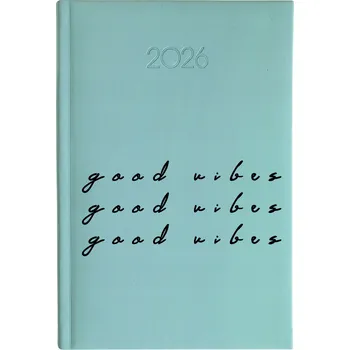 Kalendář Knižkový kalendář 2026 A5 FunnyCase modrý