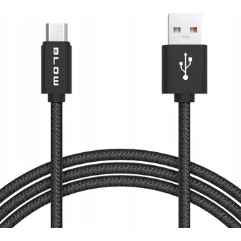 Datový kabel Kabel Blow USB - microUSB typ B 1 m černý