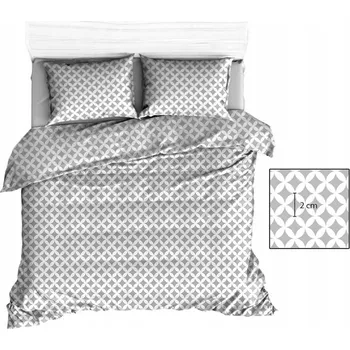 Povlečení Povlečení 140x200 šedé maroko bílé