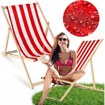 Zahradní lehátko Allbag vícebarevné dřevěné Lehátko