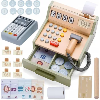 Hra na obchod INTERAKTIVNÍ POKLADNA PRO DĚTI SE SKENEREM A PŘÍSLUŠENSTVÍM – 35 DÍLŮ